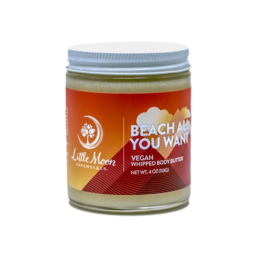 Little Moon Essentials Beach All You Want Body Butter, Vegan & Cruelty-Free Tropical Moisturizer with Cocoa Butter & Shea Butter