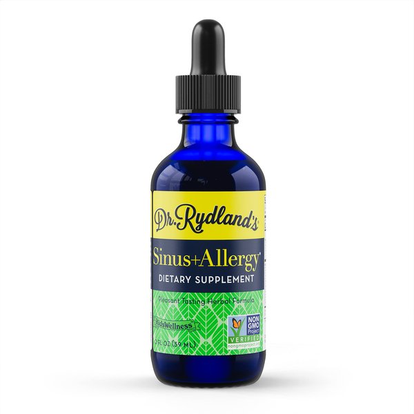 Dr. Rydland's Herbal Supplement | Created by KidsWellness | Sinus & Allergy | Relieves Sinusitis, Allergies, Sinus Headaches | 2 Ounce Bottle