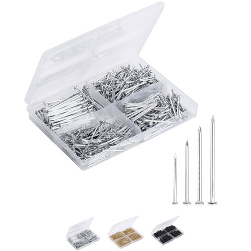 Mr. Pen- Nail Assortment Kit, 600pc, Small Nails, Nails, Nails for Hanging Pictures, Picture Hanging Nails, Finishing Nails, Hanging Nails, Picture Nails, Wall Nails for Hanging, Pin Nails