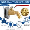 2" Drum Faucet for 55 Gallon Drum, 1" Brass Barrel Spigot Faucet with EPDM Gasket