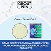 Grout Pen Cream Grout Paint: Waterproof Tile Paint Grout Refresh Restorer for Floor, Kitchen & Bathroom Shower Tiles - Cream - Can Size for Larger Projects - 125ml (4.2oz)