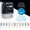 Custom Self-Inking Stamp - Up to 3 Lines - 11 Color Choices and 17 Font Choices (Small)