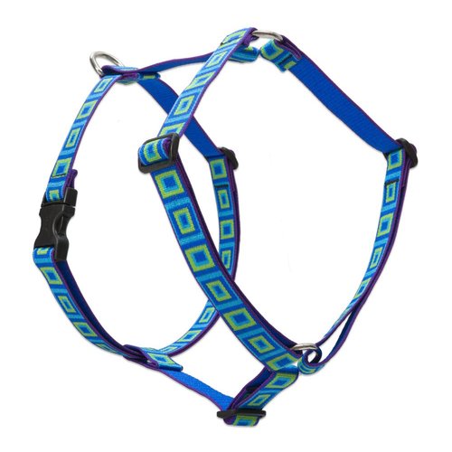 LupinePet Originals 1" Sea Glass 20-32" Adjustable Roman Dog Harness for Medium Dogs