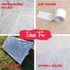 Autrends White Vapor Barrier Tape, 4 Inch x 100 Feet White Vinyl Polyethylene Seal Tape for Crawl Space, Moisture Barrier Seam, Waterproof Seam Tape, 7 Mil Poly Tape