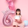 40 Inch Pink Number 2 Balloon & Mini Bow Balloon for Girl Birthday Party Decorations, 2nd Birthday Party Decorations Pink Theme Party Balloons Decorations Supplies