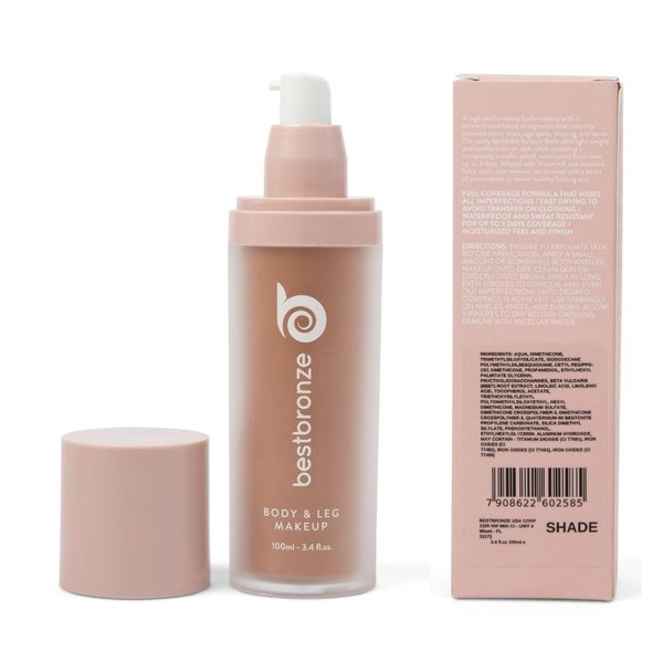 Best Bronze Bombshell Body & Leg Makeup - Waterproof Leg Makeup & Body Foundation - Body Makeup for Scars, Varicose Veins Cover Up & Leg Concealer (C3.5 Light Peach)