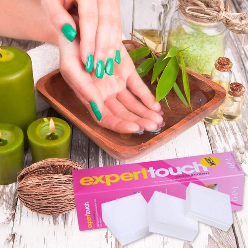 1300 pcs Lint Free Nail Art Gel Polish Remover Cotton Pad Nail Wipe With 2 Pcs Cuticle Double Head Pusher Remover Tool