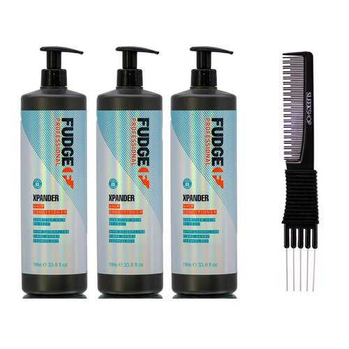 yper Fudge Professional Xpander Whip Conditioner (33.8 oz) with Teasing Comb Pack of 3