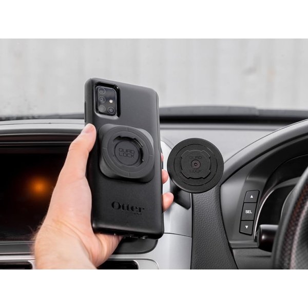 Quad Lock Adhesive Dash Car Phone Holder Kit with Universal MAG Adapter for Smartphones