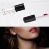 Qeuly 4 Pack Lip Gloss Tubes, 6ml Empty Lip Gloss Tubes with Wand, Clear Plastic Lip Gloss Containers for Skin Care Oil DIY Makeup Lipgloss Making Kit (D25xH86mm)
