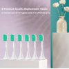 Replacement Toothbrush Heads Compatible with Xiaomi Mijia/Mi Home T300 T500 T700 Series Sonic Electric Brush Handles(6-Pack)