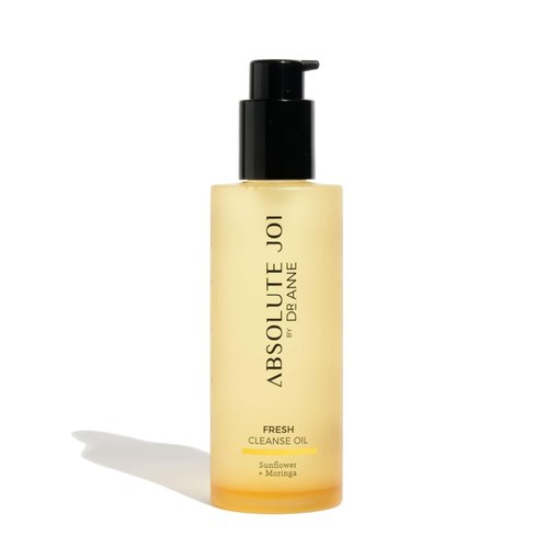 AbsoluteJOI - Sunflower & Moringa Fresh Cleanse Oil for Face - Makeup Remover and Double Cleansing Oil for All Skin Types | Unscented 200ml Bottle
