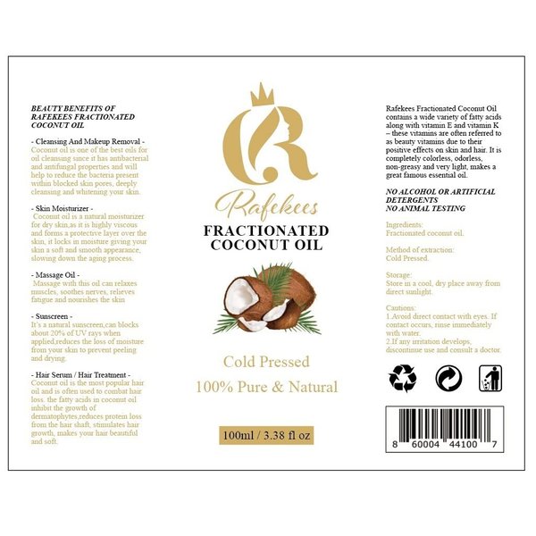 RAFEKEES FRACTIONATED COCONUT OIL