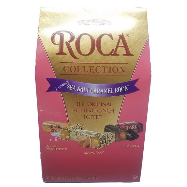 28 oz ROCA Collection, Almond, Dark, Sea Salt Caramel