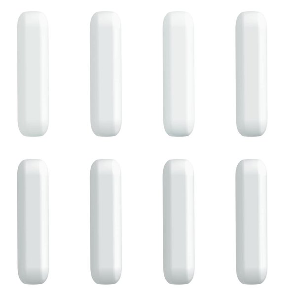 ONiLAB 8PCS 8 * 30mm Magnetic Stirrer Mixer Stir Bars, White Color, Stir Rod Magnetic, Laboratory Magnetic Stir Bar Set,Stir Plate Bar, Stir Plate Magnet Stick