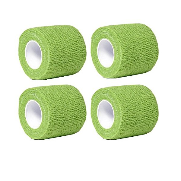 Aguaton Fidowrap Self-Adherent Stretch Bandage Cohesive Tape Wrap for Pets (Pack of 4) 2 Inches by 6 Yards (Forest Green)
