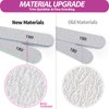 Nail File Buffer, Teenitor Nail Files for Natural Nails and Acrylic Nails, Manicure Buffer Block, Different Grits, Straight