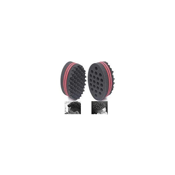 AIR&TREE Magic Barber Sponge Brush for Waves, Dreadlocks, Coils, and Afro Curls - Hair Care Tool with 7 & 16 mm Diameters (1 PCS)