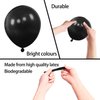 200pcs 5 Inch Black Balloons, Small Mini Latex Balloons for Party Birthday Baby Shower Anniversary Festival Arch Garland Decoration (Black)