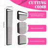 2 Pieces Parting Comb and 6 Pieces Hair Clip, Women Rat Tail Comb Cutting Comb with Wide and Fine Teeth Salon Hairdressing Hair Care Tools