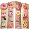 Cerlaza 180 Styles Donut Party Supplies Favors Tattoo Stickers, Candy Ice Cream Birthday Party Decorations Accessories, Fake Temporary Tattoos for Girls Kids Gifts