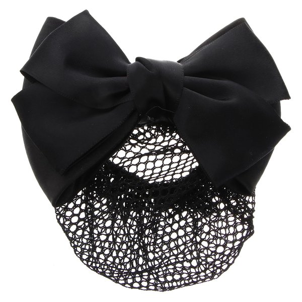 Lurrose Bowknot Hair Net Hair Bun Cover Women Hair Clip Barrettes Net Snood Hairnet Lace Bow Bow-knot Decor Hair Clip Hairnet