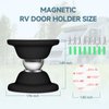 EJYTRVT Magnetic RV Baggage Door Catch RV Door Holder Latch for RV, Camper, Trailer, Motor Home, Boat Compartments, Cargo (Black, 2 Pack)