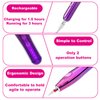 NIKOOCARE Professional Portable Cordless Nail Drill 21000 RPM Manicure Pedicure Drill Acrylic Gel Nail Shape Tools Nail Grinding Machine with Spotlight Purple