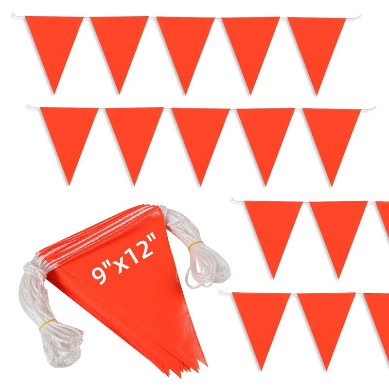 Pennant Safety Flags, Safety Flagging Banner Warning Flags Marking ...