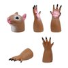 AQKILO Finger Puppet Set, Animals Puppet Show Theater Props, Novelty Toys Weird Stuff Gifts, Pack of Squirrel and Unicorn
