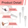 SBYURE 100 Pack 1.77 Inches Single Prong Pin Curl Duckbill Clips,Silver Setting Section Hair Clips Metal Alligator Clips for Hair Extensions