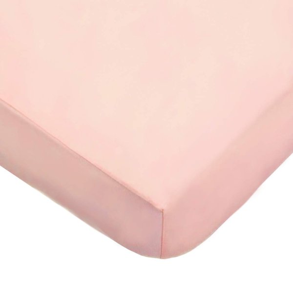 American Baby Company Fitted Crib Sheet 28" x 52", Soft Breathable Neutral 100% Cotton Jersey Sheet, Blush, for Boys and Girls, Fits Crib and Toddler Bed mattresses