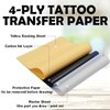 Tattoo Practice Skins 3MM with Transfer Paper - Lyuxzad 35Pcs Thick Tattoo Fake Skin and Stencil Paper Kit Includes 30Pcs Tattoo Paper and 5Pcs Double Sided Blank Tattoo Skin Practice 3mm