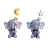 1 Pair Blue Elephant Cake Toppers, Elephant Figure Collection Playset Doll Toy Figurines For Baby Shower Kids Birthday Cake Decoration