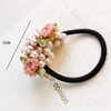 Ruihfas 4Pcs Korean Fashion Headbands Women Girls Hair Accessories Flower Hair Ties Ropes Pearl Hair Band Scrunchies