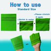 NOPIGO Korean Exfoliating Body Scrubber for Shower 4p(Green), Asian Exfoliating Bath Washcloth for Dead Skin, Bath Sponge