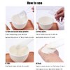 DIY Facial Mask Mixing Bowl Set 5 in 1 DIY Face Mask Mixing Bowl Set with Soft Silicone Face Mask Bowl Brushes Stick Spatula Powder Measuring Cup for DIY SPA Clay Mask