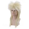 BERON 70s 80s Wig for Women and Men Halloween Costume Wig Rocking Punk Rocker Mullet Wig Blonde