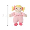 Linzy Plush Soft Plush Baby Doll Blond Hair My First Doll Safe for All Ages Mi Primera Muñeca Stuffed Plush Doll 10''