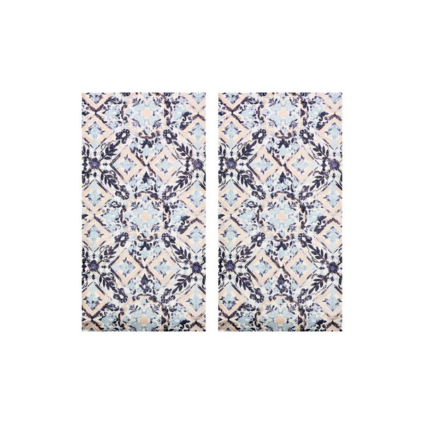 Summer Ocean Themed Disposable Hand Guest Towels 2-Ply Decorative Paper Napkins, for Bathroom, Powder Room, Everyday Buffet Kitchen Décor 2-Packs of 26ct Each, 52 Total (Coral Medallion)