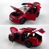 1:24 Scale Model X Alloy Car Model Diecast Toy Vehicles for Kids, car Model X Gull Wing Door，Pull Back Alloy Car with Lights and Music,Gifts for Boys and Girls (red)
