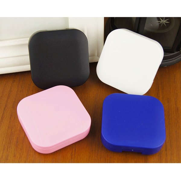 AHIER Portable Contact Lens Case Travel Kit Mirror +bottle + tweezers Container Holder (4 pack)