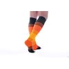 Doc Miller, Open Toe Compression Socks, 8-15 mmHg, Toeless, Support Circulation, Shin Splints, Calf Recovery, Varicose, Knee High, Medical Grade, Sun Stripes Socks, Small Size for Men & Women, Pair