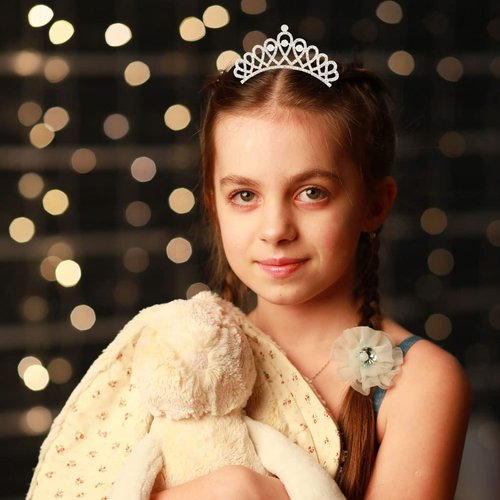 Yean Rhinestone Mini Hair Comb Silver Crystal Tiara Comb Princess Wedding Hair Accessories Decorations for Women