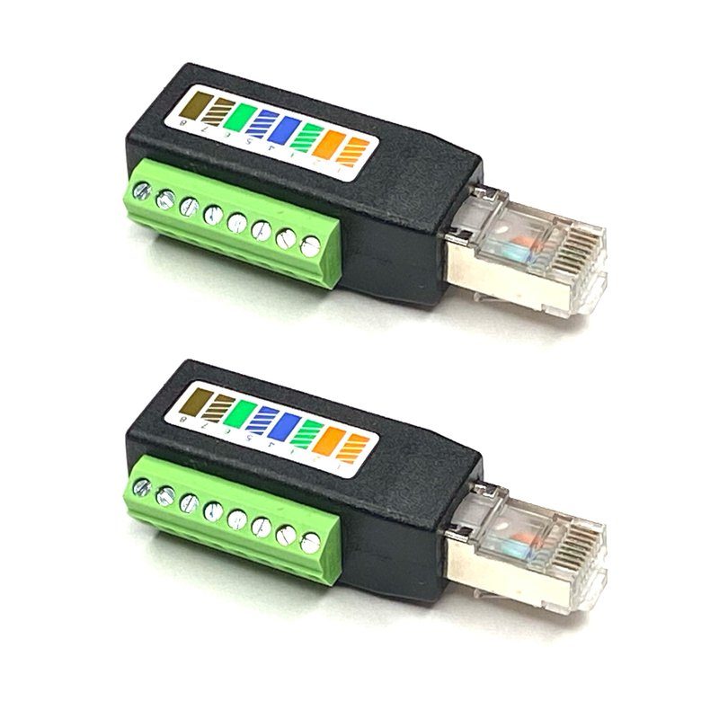 Kurrent Electric RJ45 Male Plug 8 Pin Screw Terminal Connectors with ...