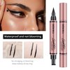 Eyeliner Stamp - Winged Eyeliner Stamp for All Eye Shapes, Easy Cat Eye Stencil Makeup Tool, SmudgeProof & Waterproof Liquid Eye liner Pen, Winged Stamp (10MM, Black)