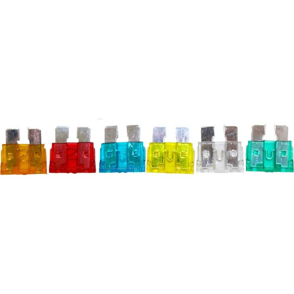 ROAD GENIE 120 Piece Auto Fuse Set | 5A-30A Range | Color-Coded for Quick Identification | Sturdy Reusable Box | Essential for Vehicular Electrical Safety