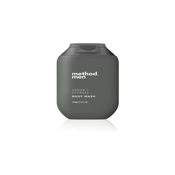 Method Men Cedar + Cypress Body Wash 3.4 Ounces Travel Size