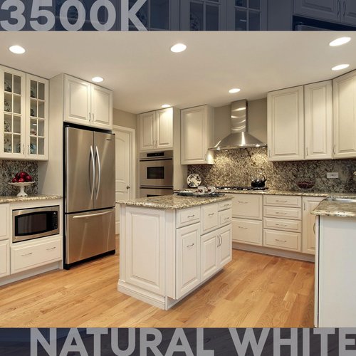 Luxrite BR40 LED Light Bulbs, 85W Equivalent, 3500K Natural White, Dimmable, 1100 Lumens, LED Flood Light Bulb, 13W, E26 Medium Base, Indoor/Outdoor - Perfect for Office and Recessed Lighting (2 Pack)