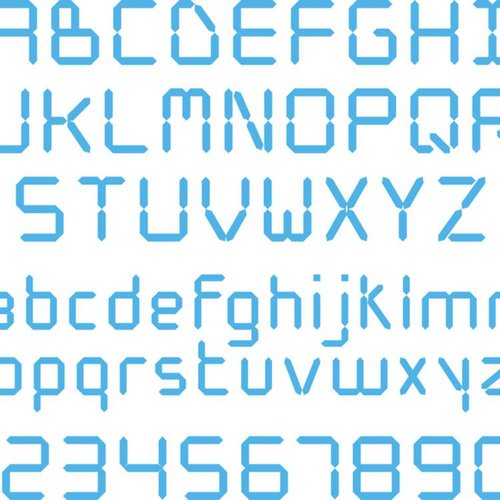 CafePress Digital Font 5.5" Round Car Magnet Magnetic Bumper Display